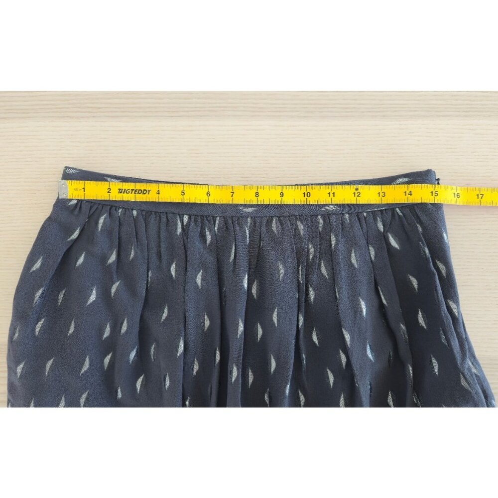 Club Monaco Silk Metallic Leaf Mini Skirt - Picture 5 of 8